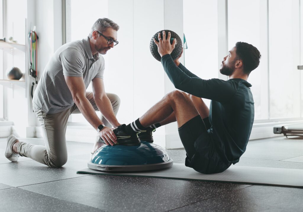 Männer beim Training