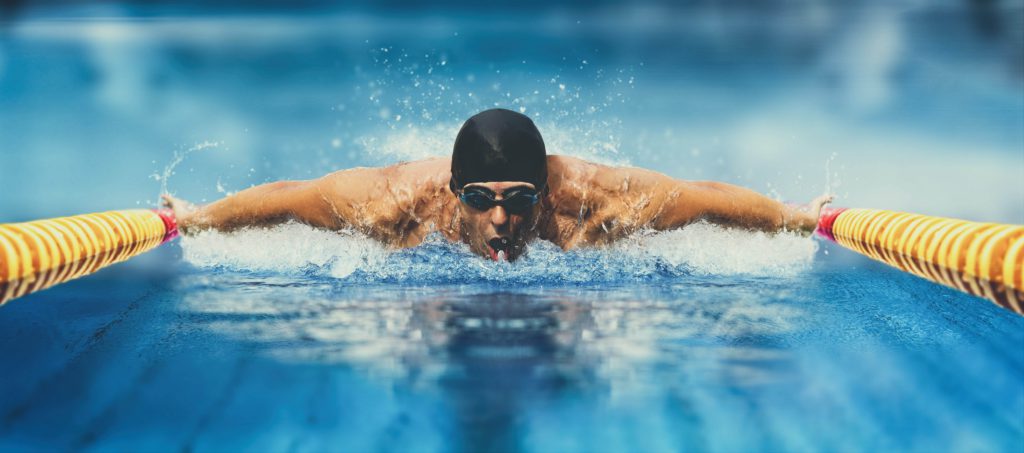 Professioneller Schwimmer